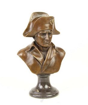 brons beeld , Napoleon, buste - 0