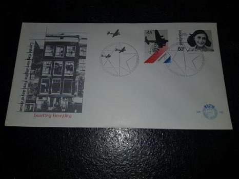 Fdc Herdenking bevrijding 1980 / Anne Frank - 0