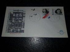 Fdc Herdenking bevrijding 1980 / Anne Frank