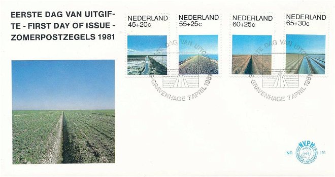 Fdc Zomerzegels 1981 nr.191 - 0