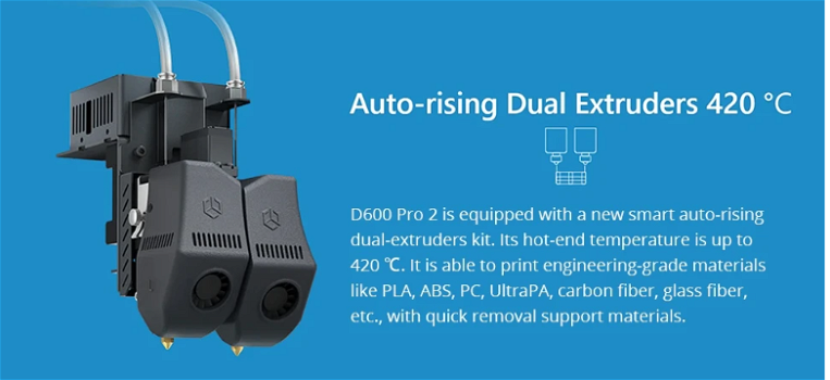 CreatBot D600 Pro 2 3D Printer Single Extrusion Volume 600 600 600mm - 2