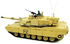 Bestuurbare tank Heng Long Abrams M1A2 2.4GHZ nieuw