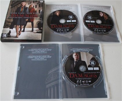 Dvd *** DAMAGES *** 3-DVD Boxset Seizoen 3 - 5