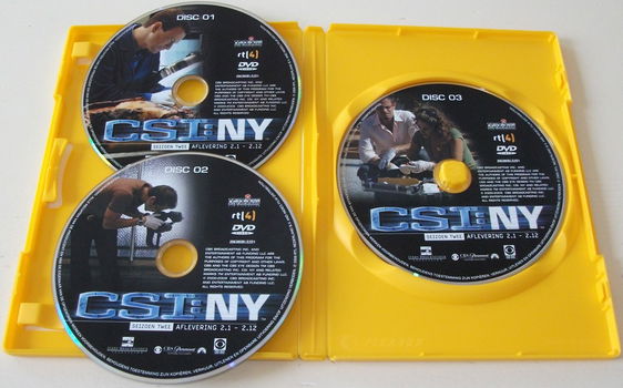 Dvd *** CSI: NY *** 3-DVD Boxset Seizoen 2: Afl. 1 - 12 - 3