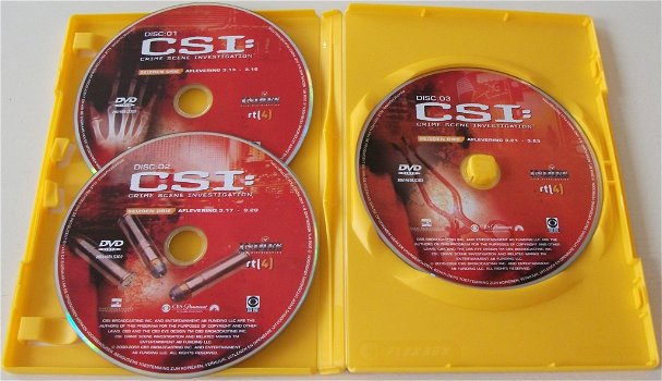 Dvd *** CSI *** 3-DVD Boxset Seizoen 3: Afl. 13 - 23 - 3