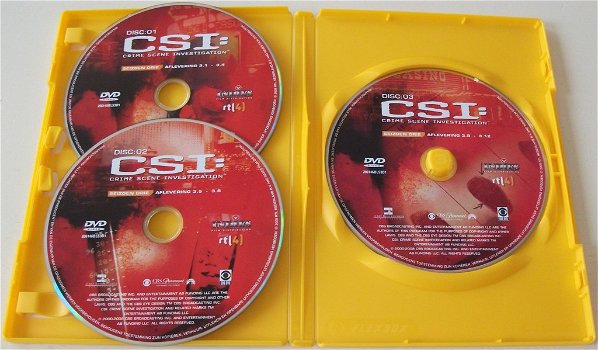 Dvd *** CSI *** 3-DVD Boxset Seizoen 3: Afl. 1 - 12 - 3