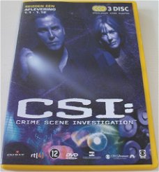 Dvd *** CSI *** 3-DVD Boxset Seizoen 1 Afl. 1 - 12