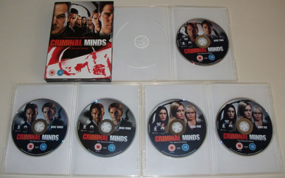 Dvd *** CRIMINAL MINDS *** 5-DVD Boxset Seizoen 2 - 6