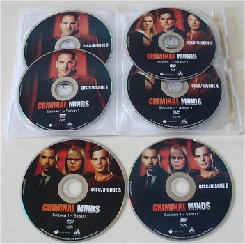 Dvd *** CRIMINAL MINDS *** 6-DVD Boxset Seizoen 1 - 3