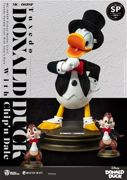 Beast Kingdom Disney 100th statue Tuxedo Donald Duck Chip 'n Dale - 0
