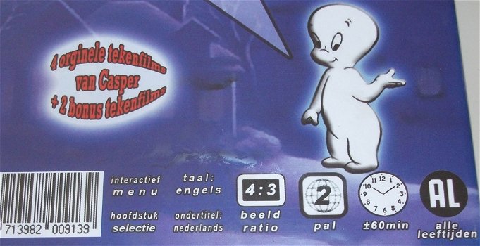 Dvd *** CASPER *** Originele Tekenfilm Klassiekers *NIEUW* - 2