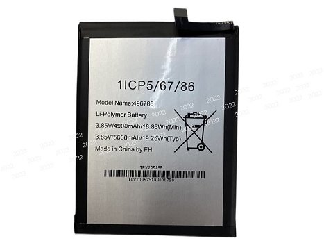High-compatibility battery 496786 for Wiko TPJ20G07P - 0