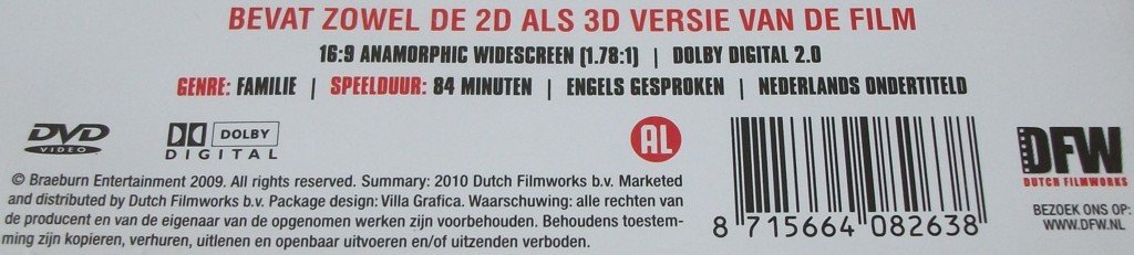 Dvd *** CALL OF THE WILD *** 2D + 3D Versie - 2