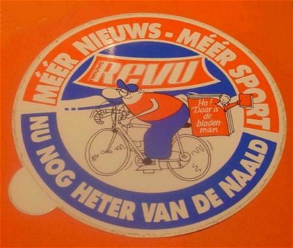 Sticker meer nieuws-meer sport Revue - 0