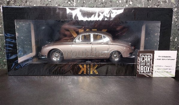 Jaguar MK II 3.8 LHD 1959 pearl silver 1/18 KK Scale - 5