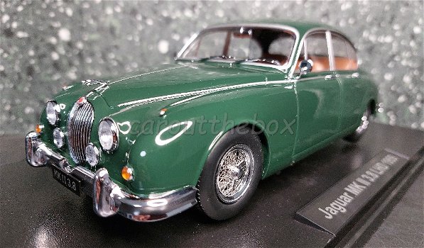 Jaguar MK II 3.8 LHD 1959 dark green 1/18 KK Scale - 1