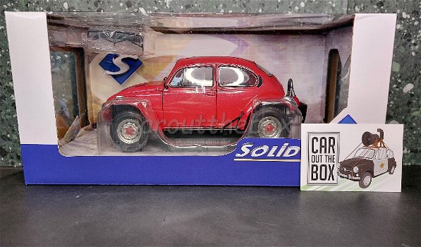 VW Beetle Kever Baja rood 1/18 Solido - 5