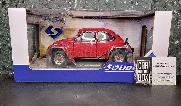 VW Beetle Kever Baja rood 1/18 Solido - 6
