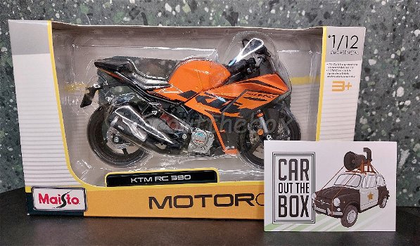 KTM RC 390 oranje 1/18 Maisto MA252 - 5