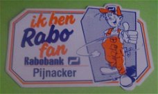 Stickers Ik ben Rabo fan Amsterdam(Rabobank)