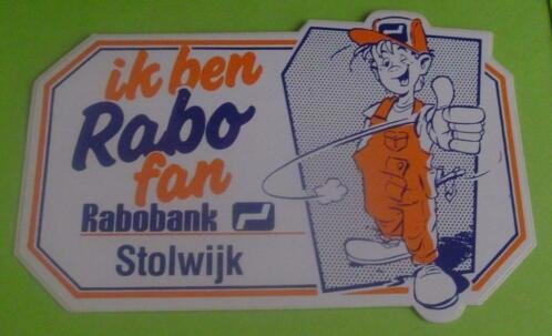 Stickers Ik ben Rabo fan Amsterdam(Rabobank) - 1
