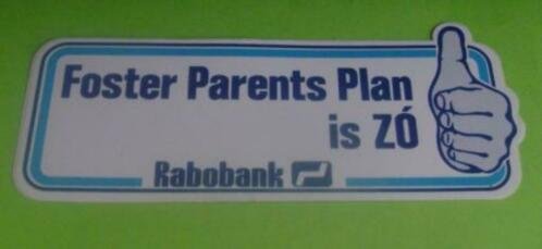 Sticker Foster Parents plan zo(Rabobank) - 0