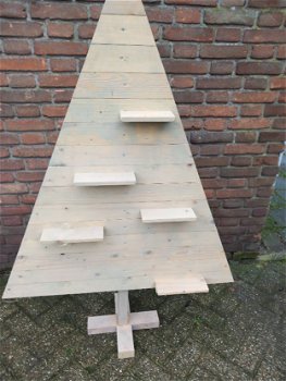 kerstboom hout - afm: hoogte 145cm, breedste deel 100cm, - 0