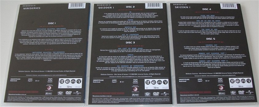 Dvd *** BATTLESTAR GALACTICA *** 5-DVD Boxset Seizoen 1 - 4