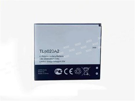 New battery TLP020A2 2000mAh/7.6WH 3.8V for ALCATEL phone - 0