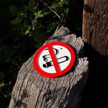 Niet roken teken , muurbord - 0