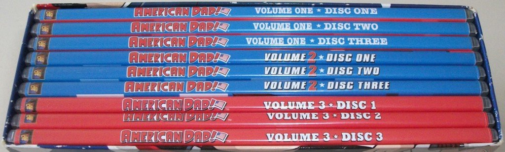 Dvd *** AMERICAN DAD! *** 9-DVD Boxset Complete Volumes 1-3 - 1