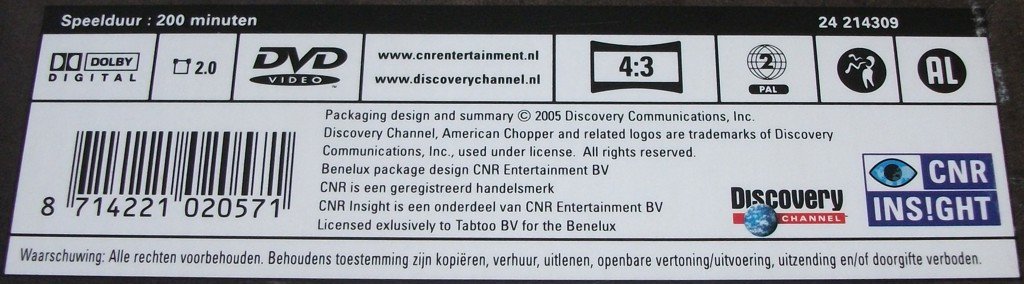 Dvd *** AMERICAN CHOPPER *** 2-DVD Boxset Seizoen 1: Box 3 - 2