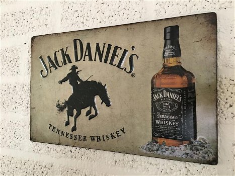 Jack Daniels Whiskey metaal muurbord , kado - 2