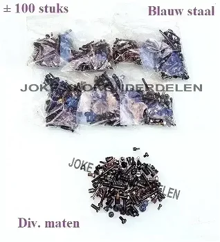 = ± 100 Boutjes uit div. uurwerken = div. maten =47017 - 0