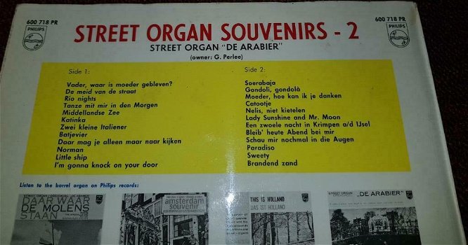 Street organ souvenirs 2 - 3