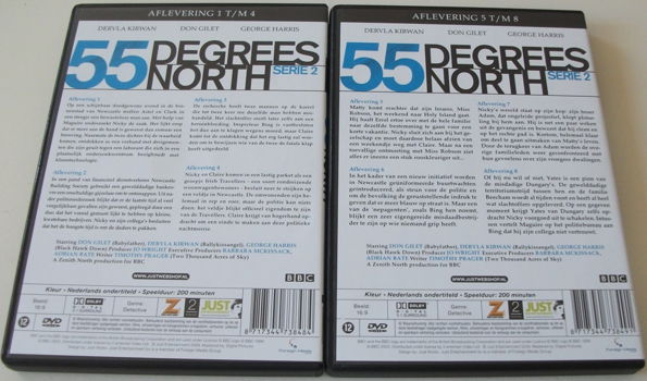 Dvd *** 55 DEGREES NORTH *** 2-DVD Boxset Seizoen 2 - 5