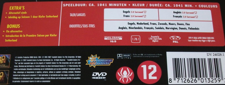 Dvd *** 24 *** 6-DVD Boxset Seizoen 1 - 2