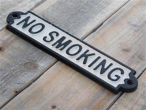 deurbord , deurborje , no smoking , niet roken , emaille - 2