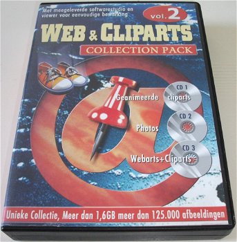 PC CD-Rom *** WEB & CLIPARTS *** 3-Disc Collection Pack - 0