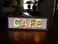 cafe, gevelreclame, lamp