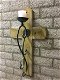 wandkandelaar , lantaarn van een kruis en hout , kruis - 1 - Thumbnail