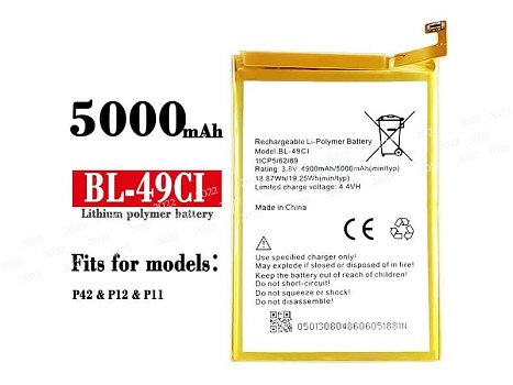 High-compatibility battery BL-49CI for Itel P12/P11/P41 - 0