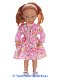Petit Collin Minouche 34 cm jurk setje roze/bloemetjes/multi - 0 - Thumbnail
