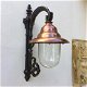Wandlamp , koperen lampenkap , buitenlamp - 0 - Thumbnail