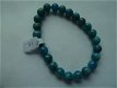 Armband kogel blauwe Apatiet - 1 - Thumbnail