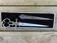 Prachtige schaar-scissor dagger-renaissance schaar-kado