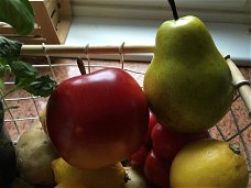 appel , peer , nep fruit , net echt , kado , deco