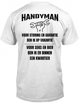 Handyman, voor reparatie en garantie, ben ik op vakantie - 0