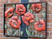 metalen muurdecoratie , bloemen - 3 - Thumbnail
