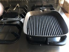 gietijzeren grill pan, ouderwetse topkwaliteit , grillpan